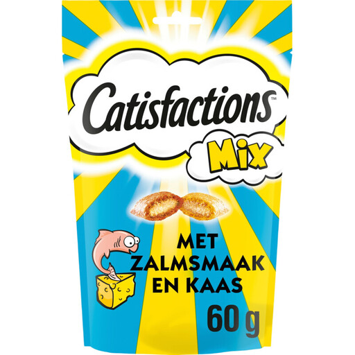 Catisfactions Cat Treats Salmon & Cheese Mix Flavor
