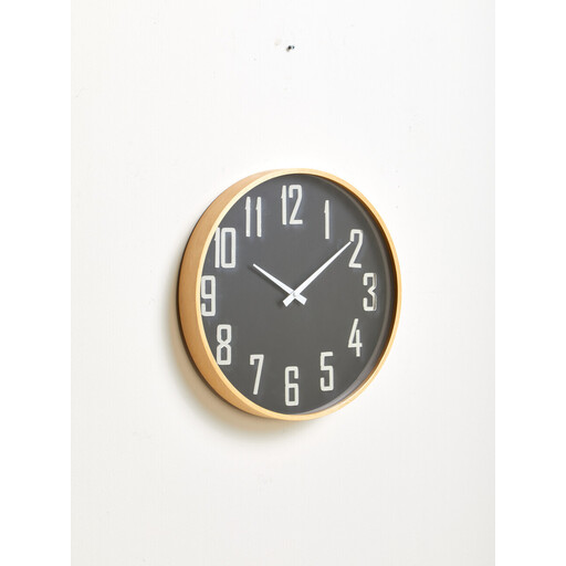 Premier Housewares Functional Black Wall Clock