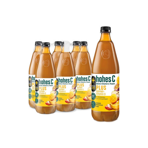 Hohes C Plus Sonnen-Vitamin D Mehrfruchtsaft 6x1L