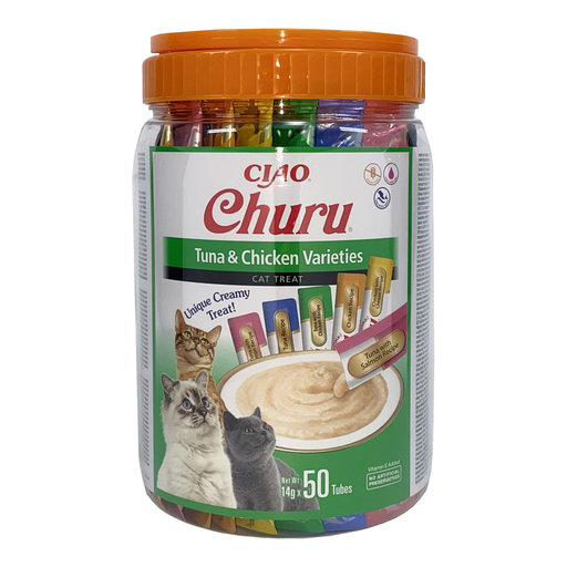 INABA Churu Multipack Tuna and Chicken 50 pièces