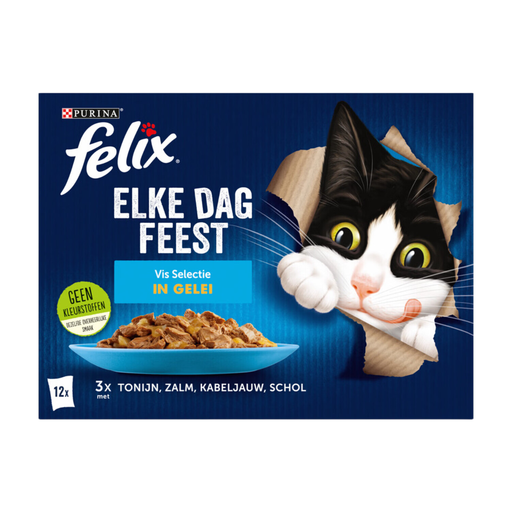 Felix Premium Cat Food Fish Mix 12×85g