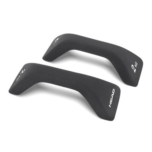 Head Push-Up Dumbbells Iron 2 KG x 2 pcs Black