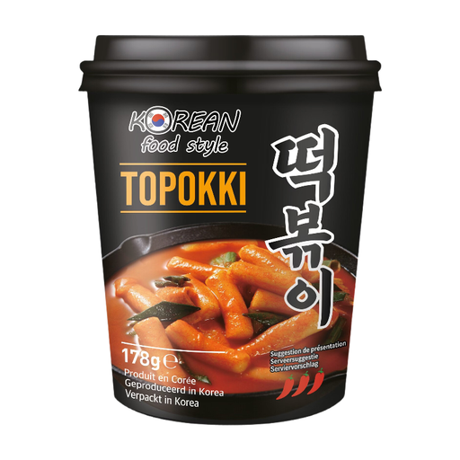 Korean Food Style Rice Cake Topokki Cup 178g
