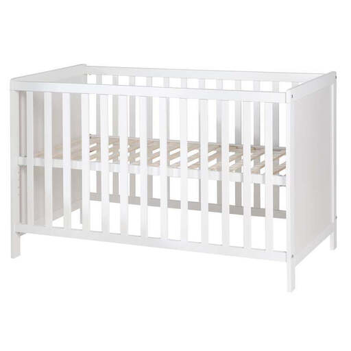 roba Beistellbett in Weiß, 60x120 cm