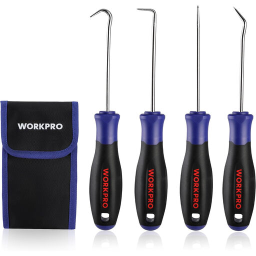 WORKPRO 4-teiliges Mini-Haken- und Spitzenset