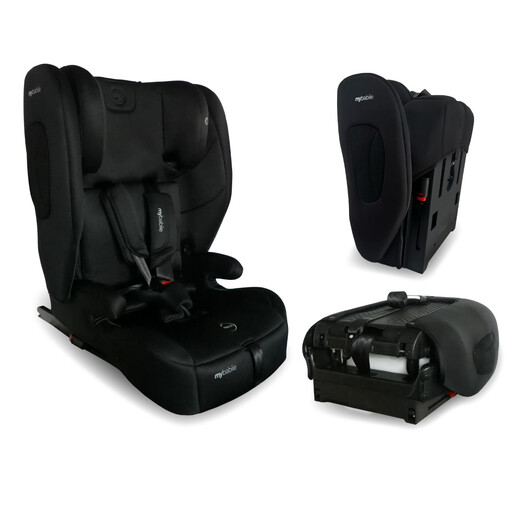 My Babiie MBCS80 Foldable Toddler to Booster R129 Car Seat with ISOFIX - Black