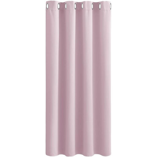 PONY DANCE Eyelet Thermal Curtains Light Pink