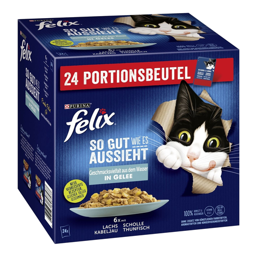 Felix Sensations in Jelly Wet Cat Food Variety 24 x 85g