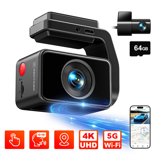 REDTIGER A4 Dash Cam Front and Rear