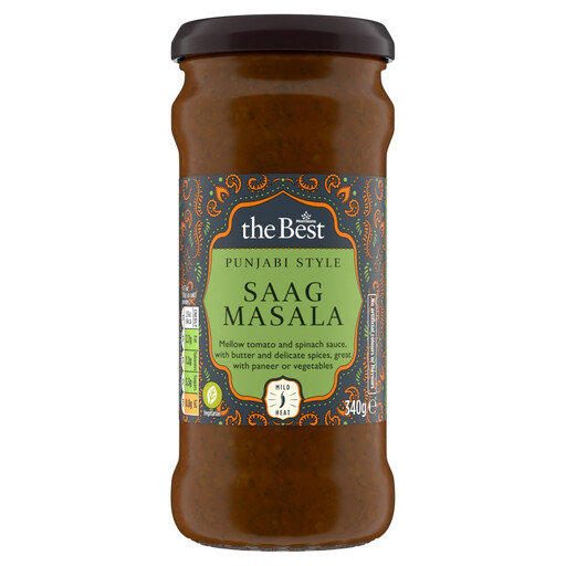 Morrisons The Best Medium Saag Masala Cooking Sauce 340g