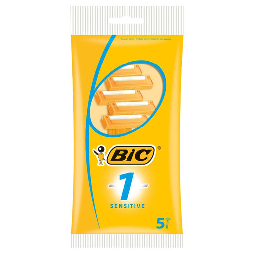 BIC 1 Sensitive Disposable Razor - 5 Pack