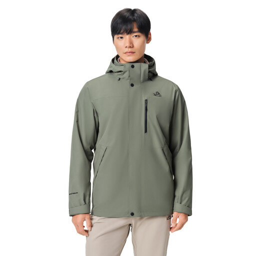 PELLIOT Fleece-lined jacket for Man Green
