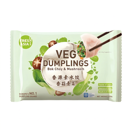 Freshasia Bok Choy & Mushroom Dumplings 450g