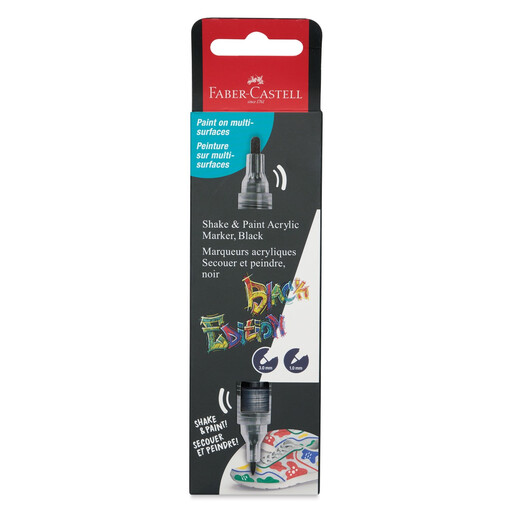 Faber-Castell Black Edition Shake and Paint Twin Acrylic Marker - Black
