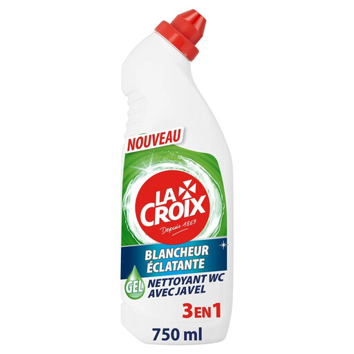 LA CROIX 3-in-1 Toilet Bleach Gel, Cleans, Whitens & Deodorises, 750 ml