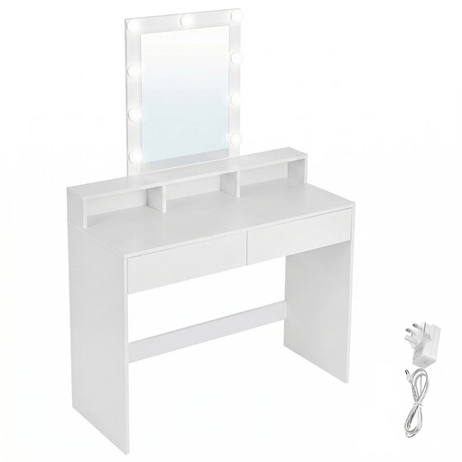 Ochama Dressing Table, LED Lights with Adjustable Brightness
