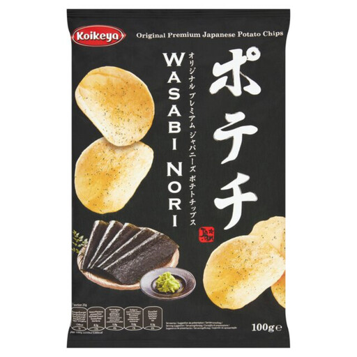 Koikeya Potechi Japanese Potato Chips - Wasabi Nori