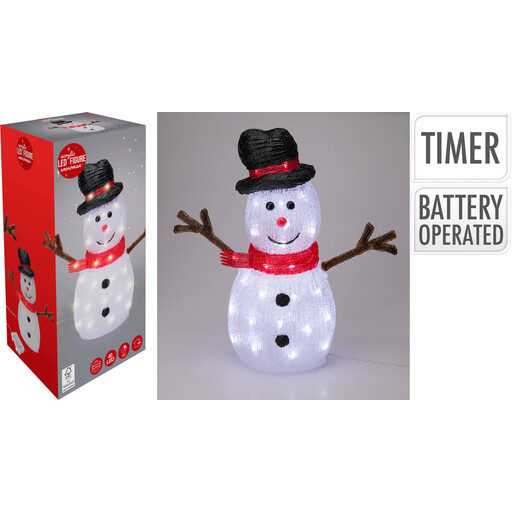 SNOWMAN 40LED 40CM