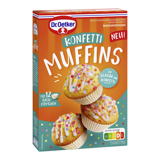 Dr. Oetker Konfetti Muffins Baking Mix 358g