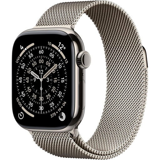 Apple Watch Series 11 GPS + Cellular 46mm Natural Titanium Case with Natural Milanese Loop