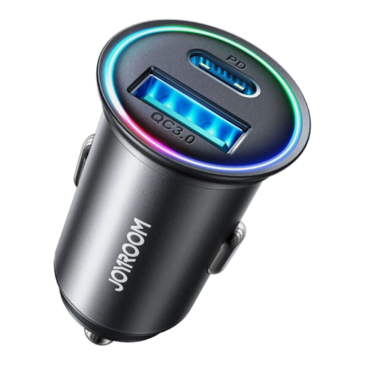 JOYROOM JR-CCN04 60W USB-A USB-C mini charger - black