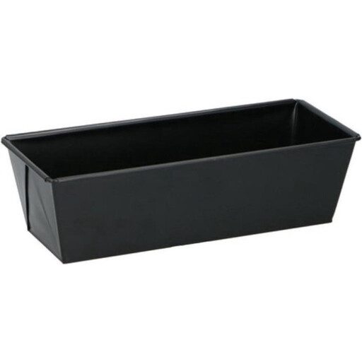 Alpina Steel Cake Tin - 25 x 11 x 7.2 cm, Black