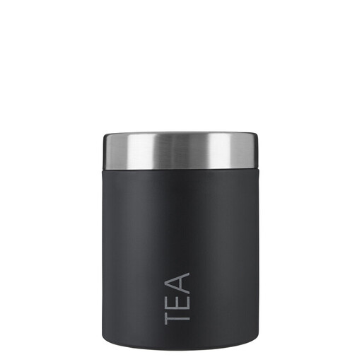 Premier Housewares Black Enamel Tea Canister