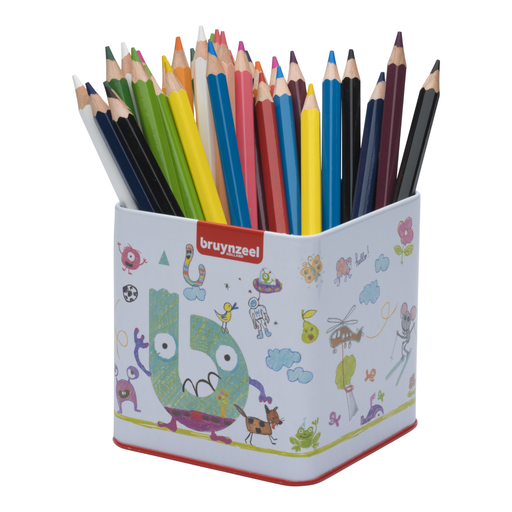 Bruynzeel Mega Coloured Pencils, Metal Tin of 48