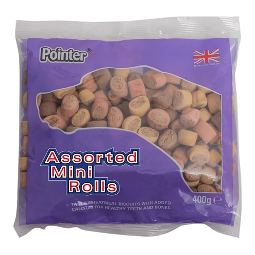 Pointer Baked Wheatmeal Mini Rolls Dog Treats