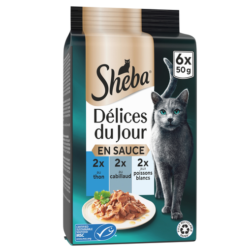 Sheba Délices du Jour Fish Selection in freshness pouches