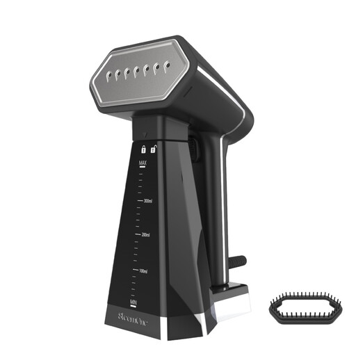 SteamOne EUSN400B foldable handheld garment steamer, black