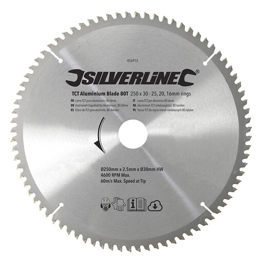 Silverline TCT 铝材锯片 80T
