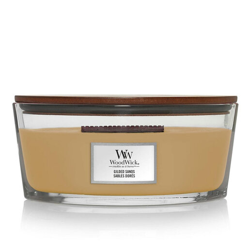 Wood Wick 椭圆形蜡烛 Gilded Sands，453 g