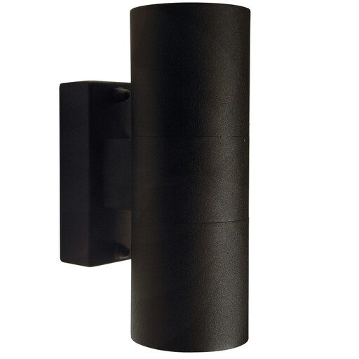 Applique murale TIN double tête - GU10 - Métal noir IP54 - Nordlux