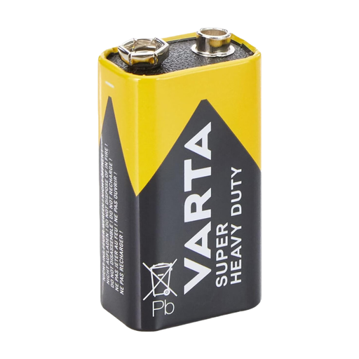 VARTA 碳性电池，E 型方块，6F22，9V Superlife