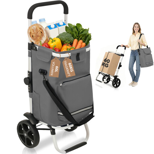 Chariot de courses pliable Sekey SC2 60L 3-en-1