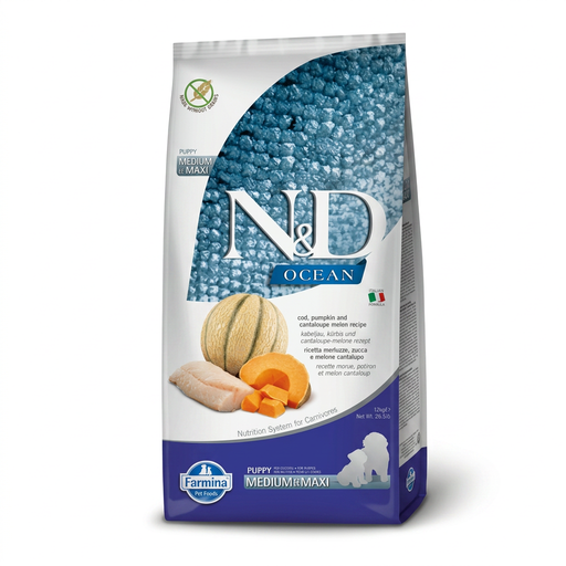 Farmina N&D Ocean Cod with Pumpkin Puppy Medi Maxi 12 kg