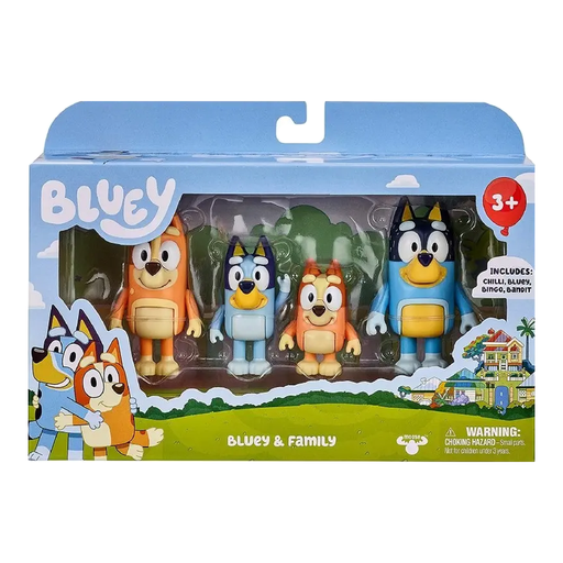 Bluey Family 4-Piece Figure Set