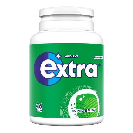 Extra Spearmint Flavoured Gum Bottle 46 Pieces