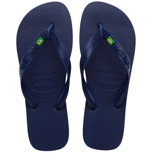 HAVAIANAS Brasil Flip Flops Navy Blue