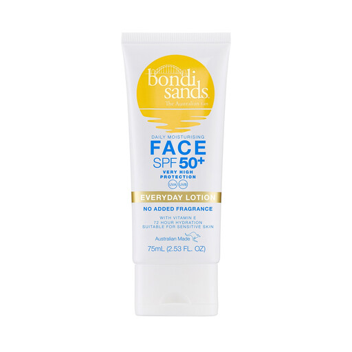 Bondi Sands Sunscreen SPF 50+ Fragrance Free Face Lotion