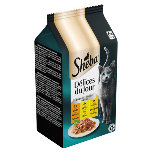 SHEBA Delicacies in Jelly Turkey & Chicken Multipack