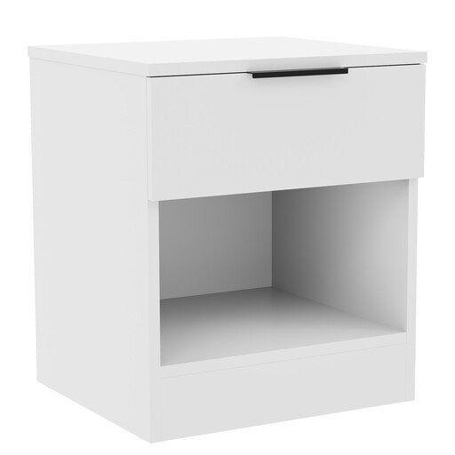 Vida Designs Bedside Table Trega 1 Drawer White