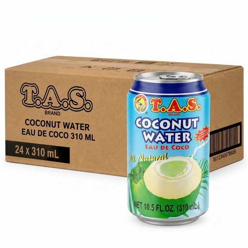 T.A.S. 100% 纯椰子水 24 罐装