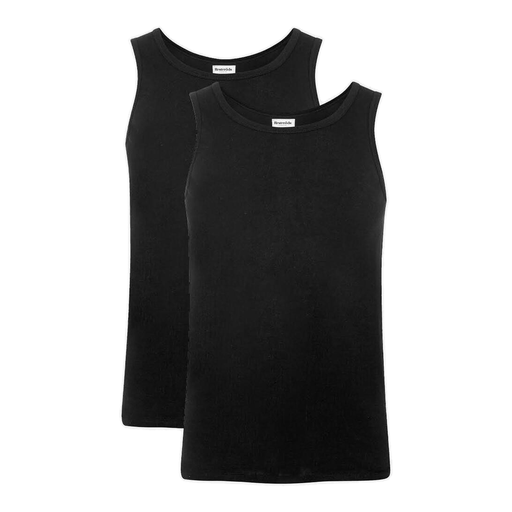 Rester?ds ORIGINALribtank2-pack GOTS Schwarz