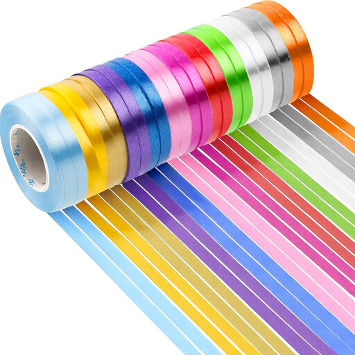 JU7CER 24-Roll Curling Ribbon Set in 12 Colours