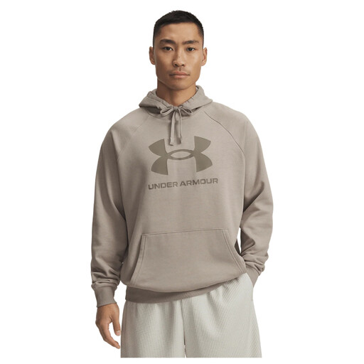 Under Armour Rival Fleece Men's Logo Hoodie - Timberwolf Taupe