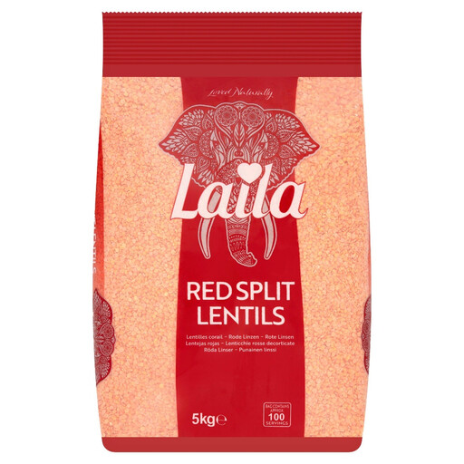 Laila Red Split Lentils 5Kg