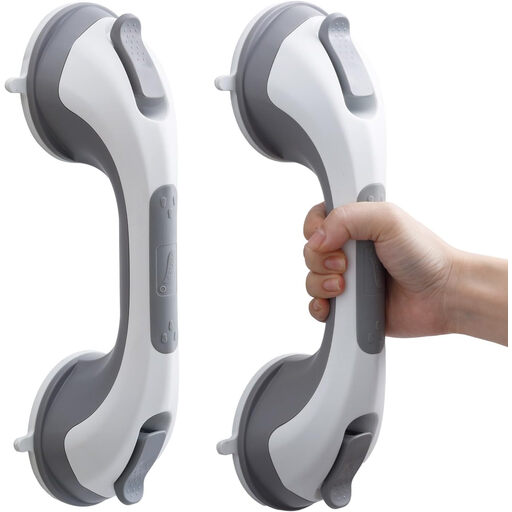 TAILI Shower Grab Bar, 2-Pack, 30 cm, Grey