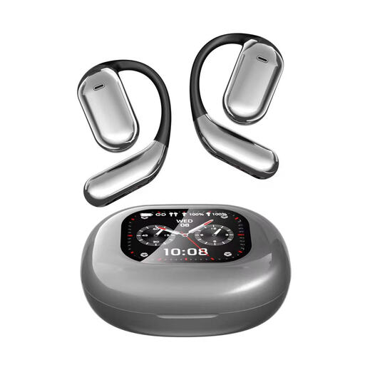 VoxorAI Q16 grey sports earbuds